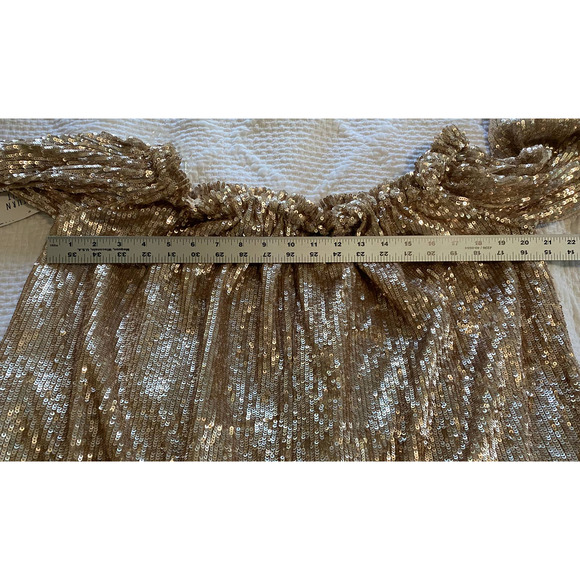 Free People Gold Sequin Romper - Picture 14 of 14